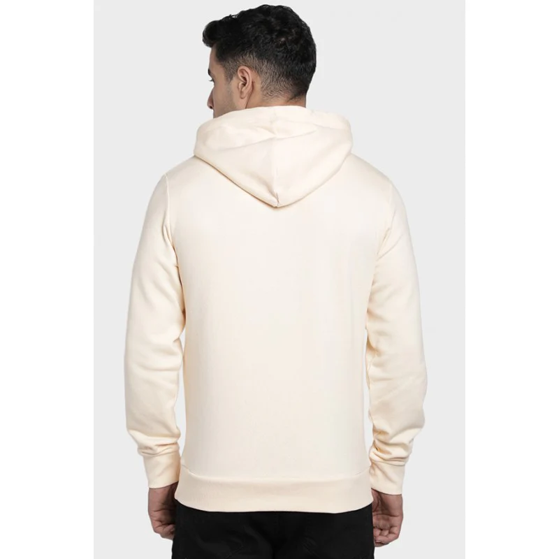Mens Ecru Hoodie - Image 4