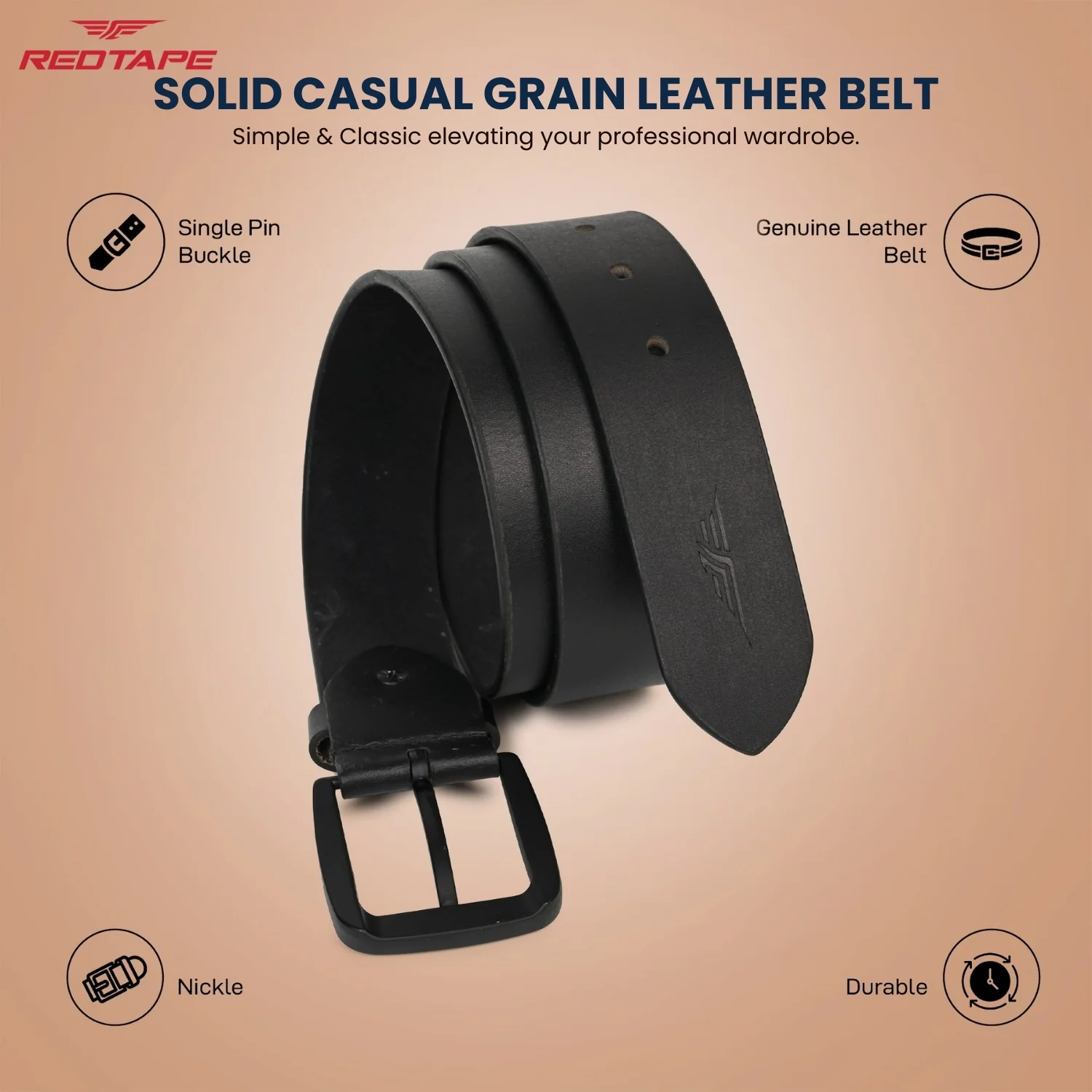 Men's Genuine Leather Belt - Image 4