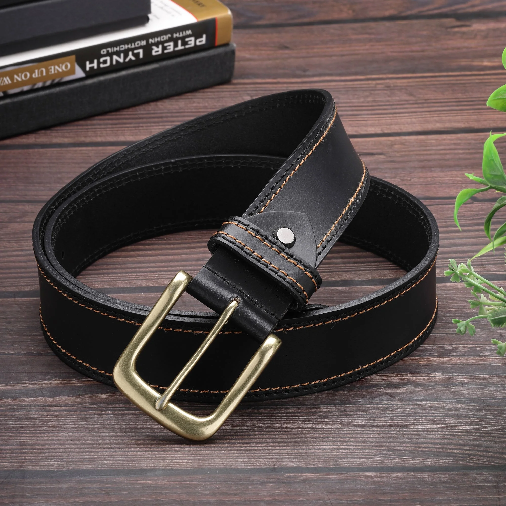 Men's Genuine Leather Wallet & Belt Combo Gift Set - Image 3