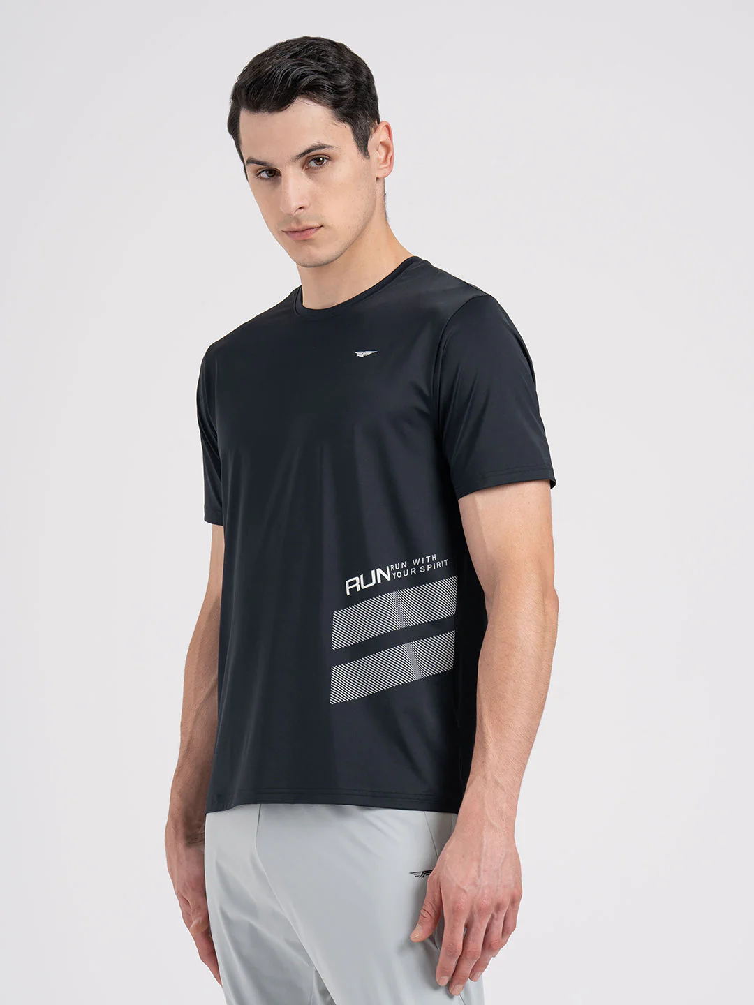Men's Graphic Round Neck Activewear T-Shirt - Image 4