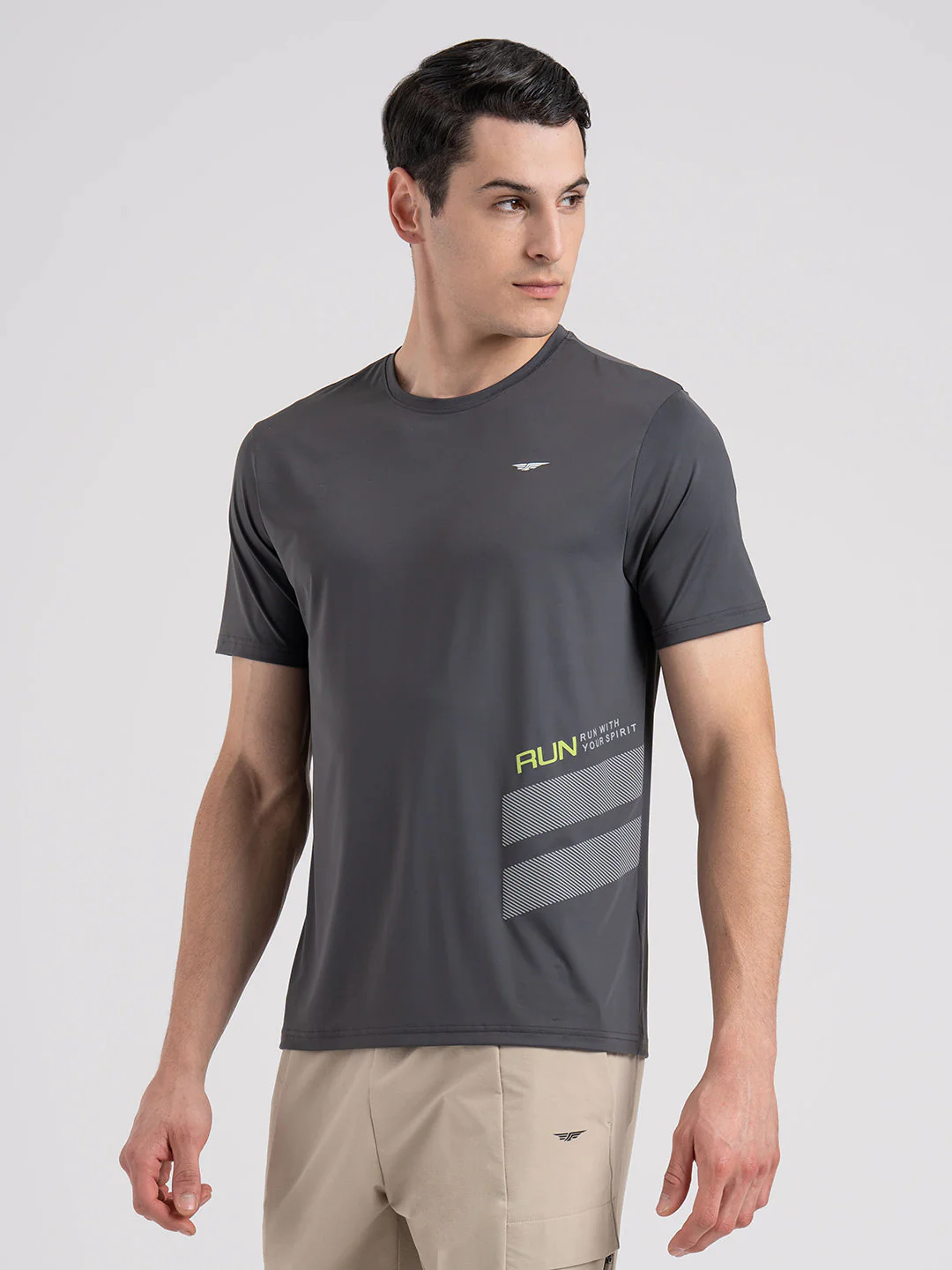 Men's Graphic Round Neck Activewear T-Shirt - Image 4