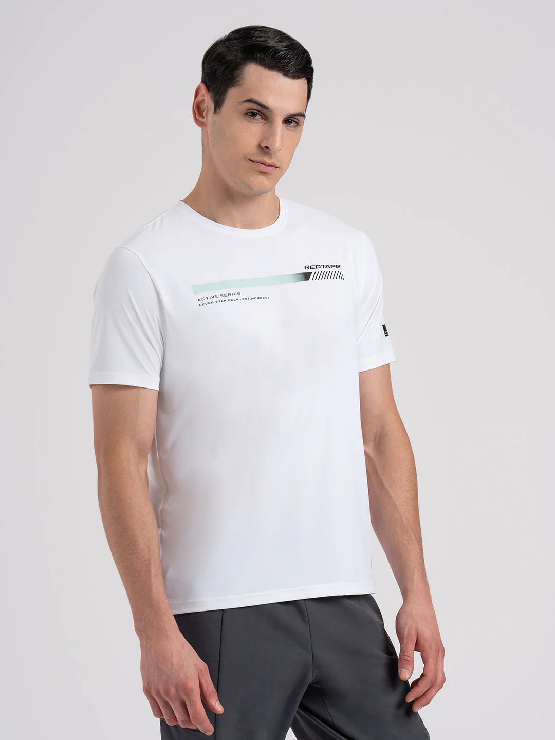Men's Graphic Round Neck Activewear T-Shirt - Image 4