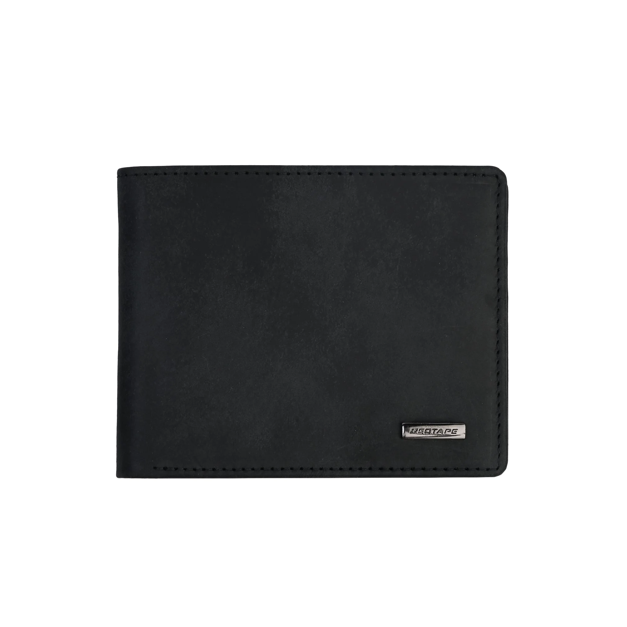 Men's Grey Black Genuine Leather Wallet and Belt Combo Gift Set - Image 6