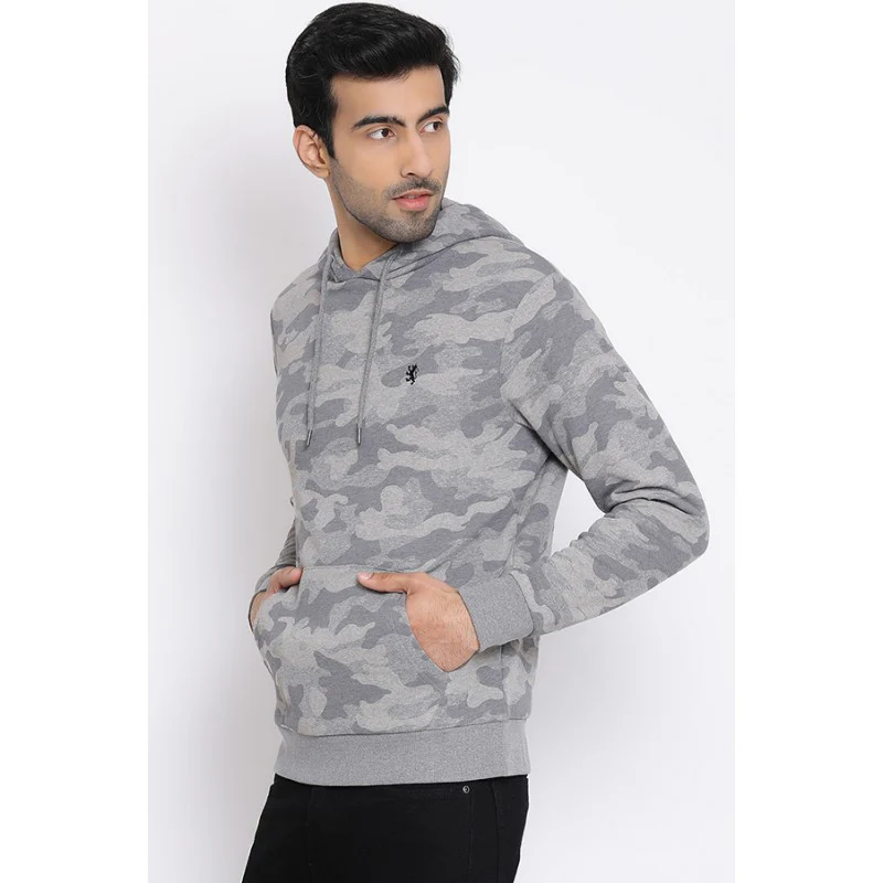 Mens Grey Hoodie - Image 2