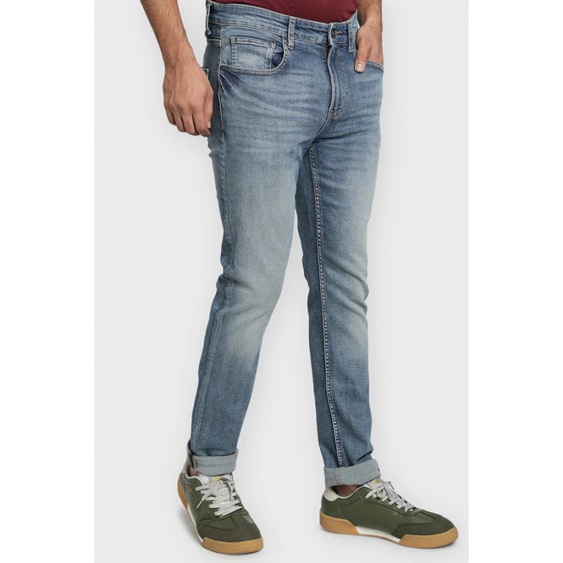 Men's Light Blue Denim Jeans - Image 3