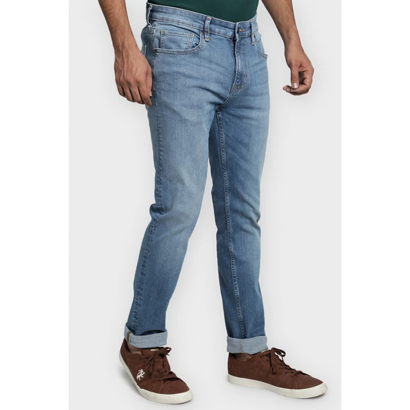 Mens Light Blue Denim Jeans - Image 3