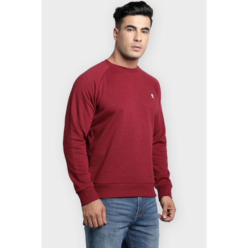 Mens Maroon Sweatshirt - Image 3