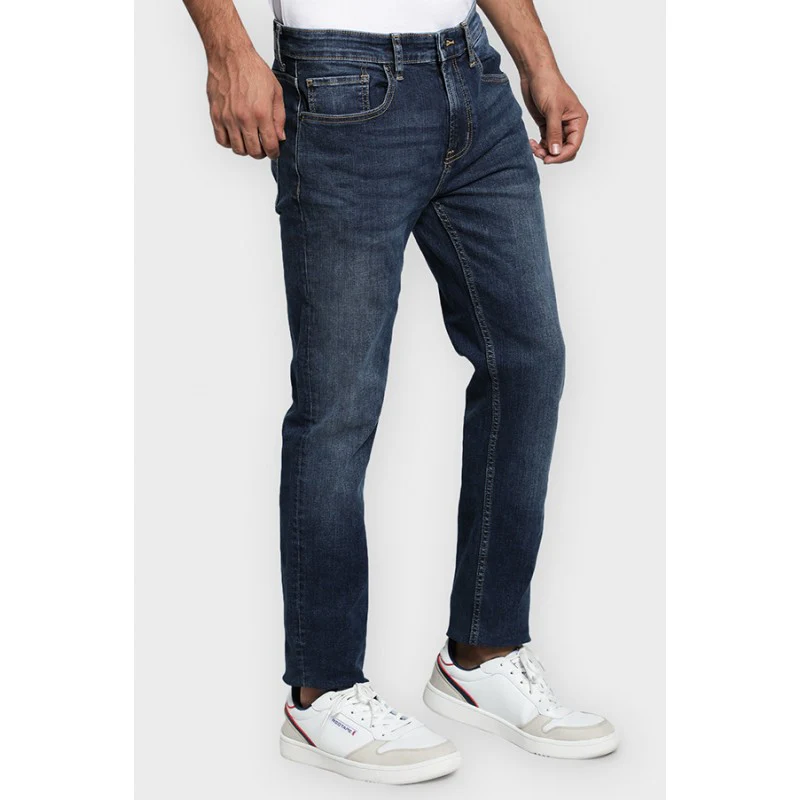Mens Mid Blue Denim Jeans - Image 3