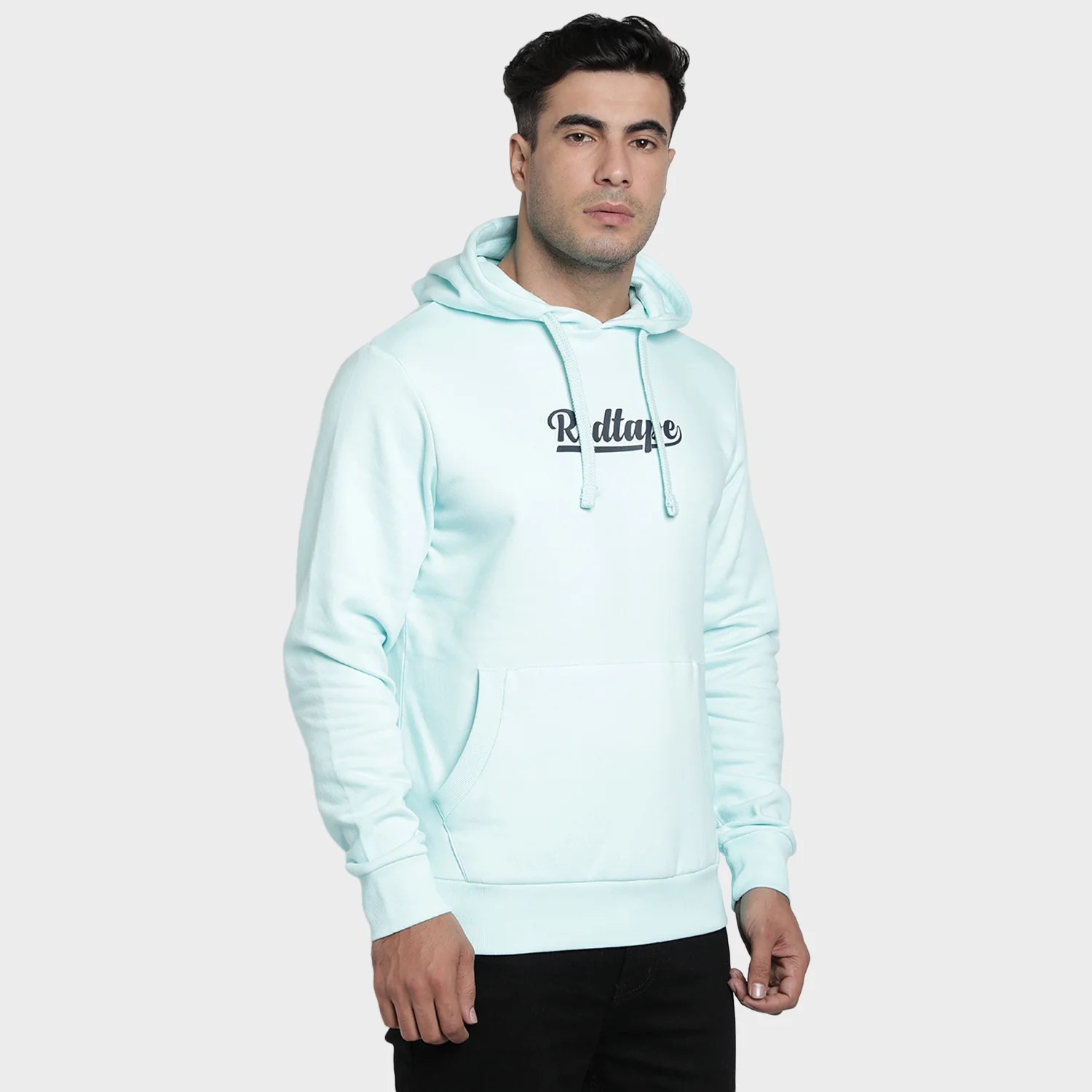 Mens Mint Green Hoodie - Image 3