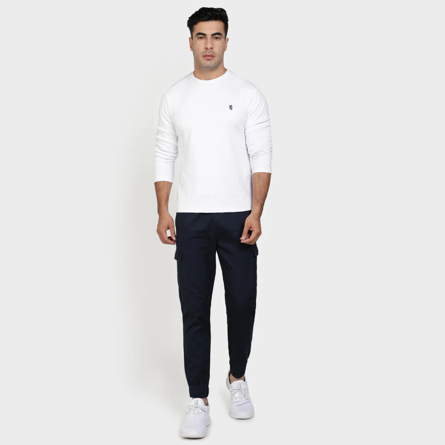 Mens Navy Jogger - Image 2