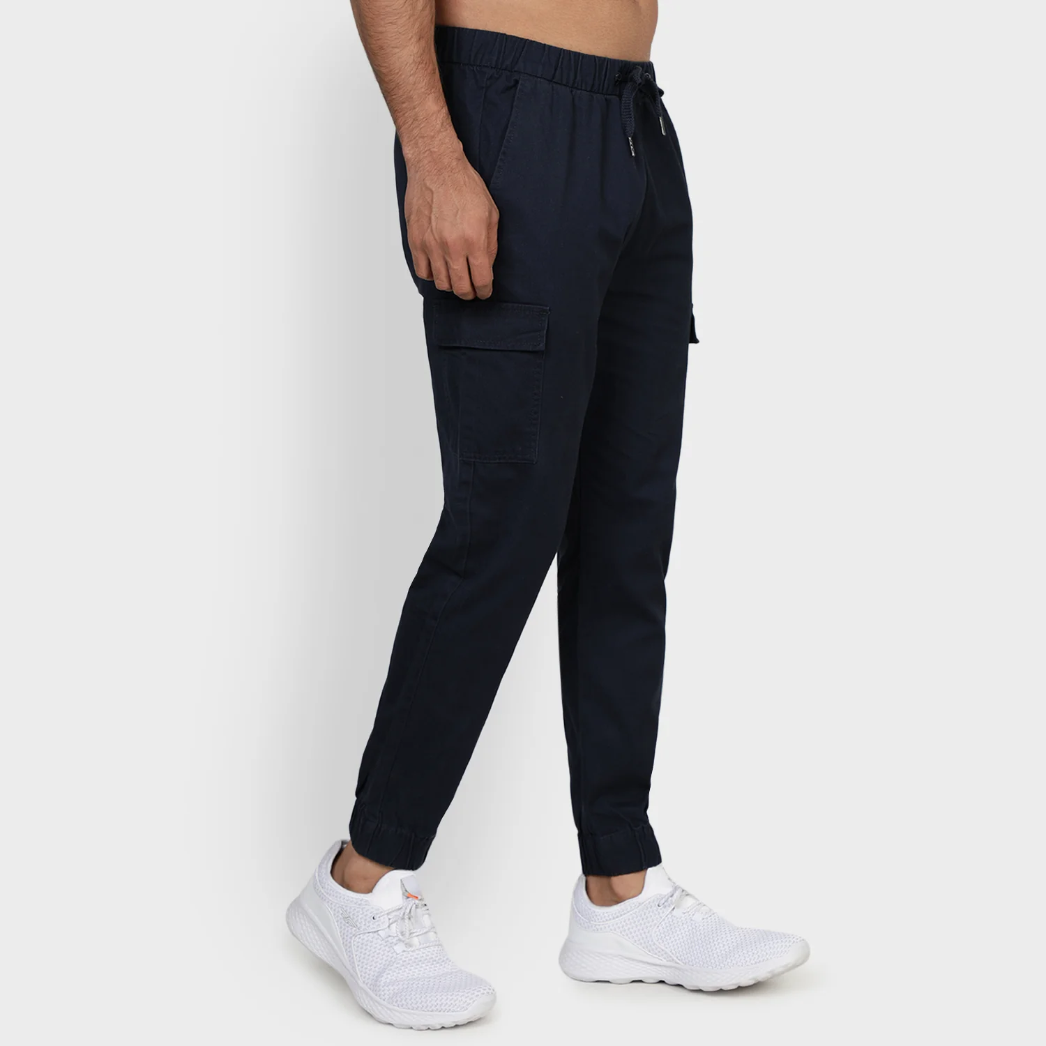 Mens Navy Jogger - Image 4