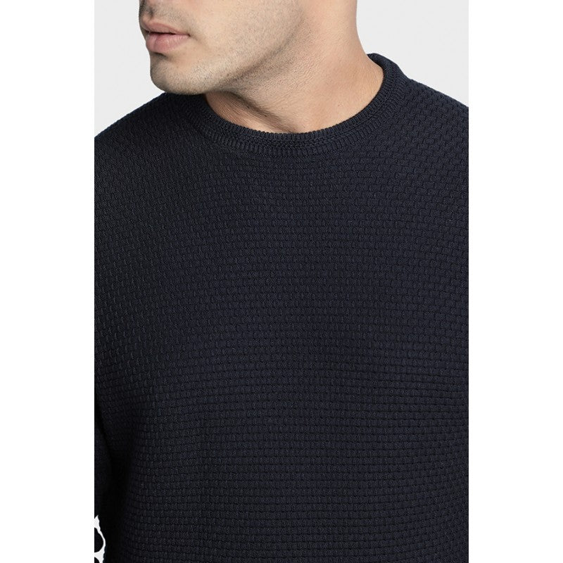 Mens Navy Sweater - Image 4