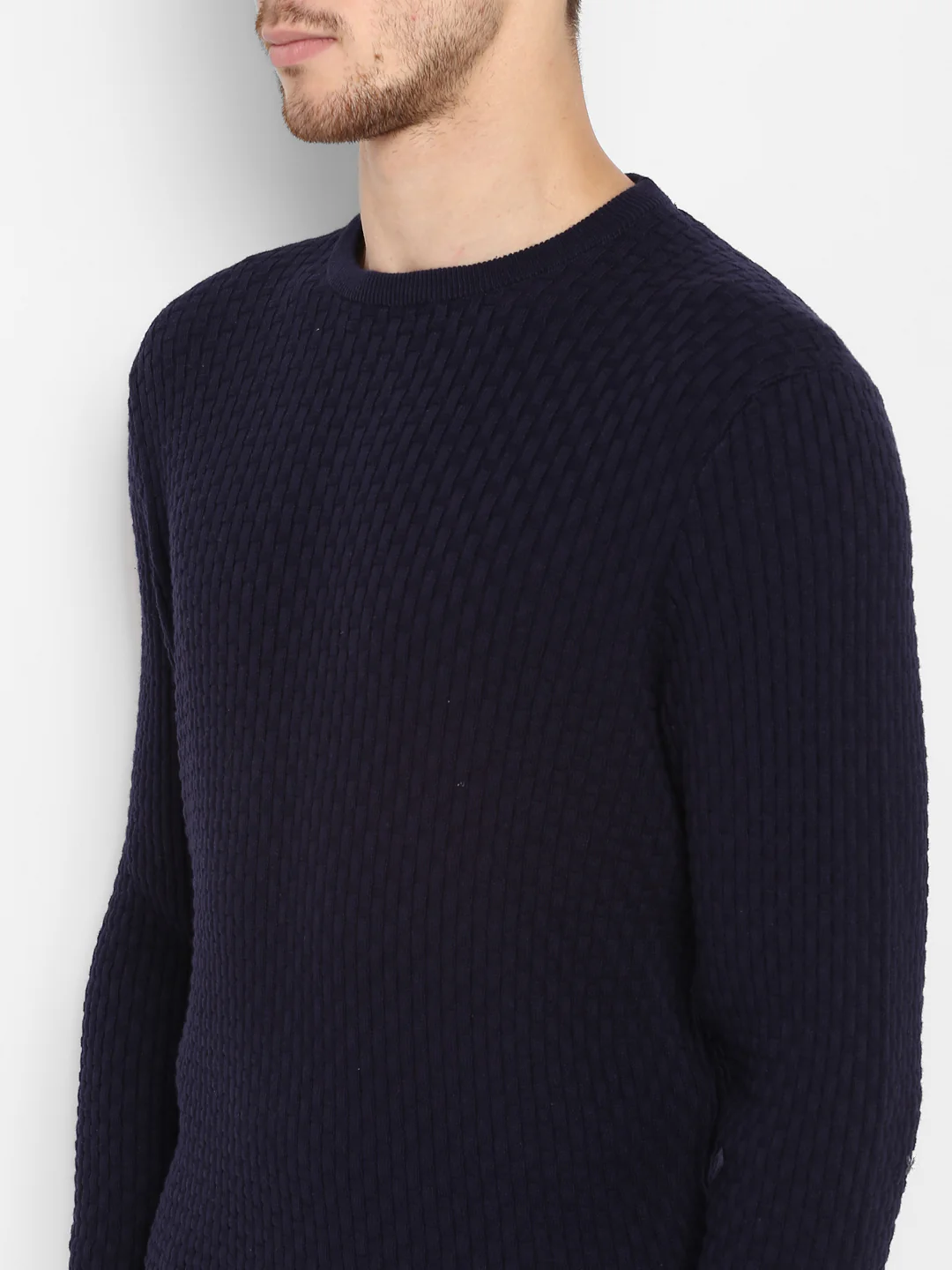Mens Navy Sweater - Image 3