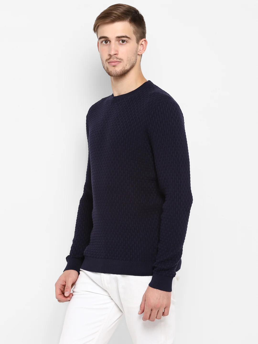Mens Navy Sweater - Image 5
