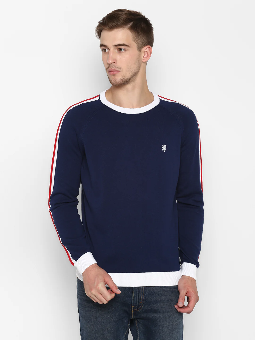 Mens Navy Sweater - Image 2