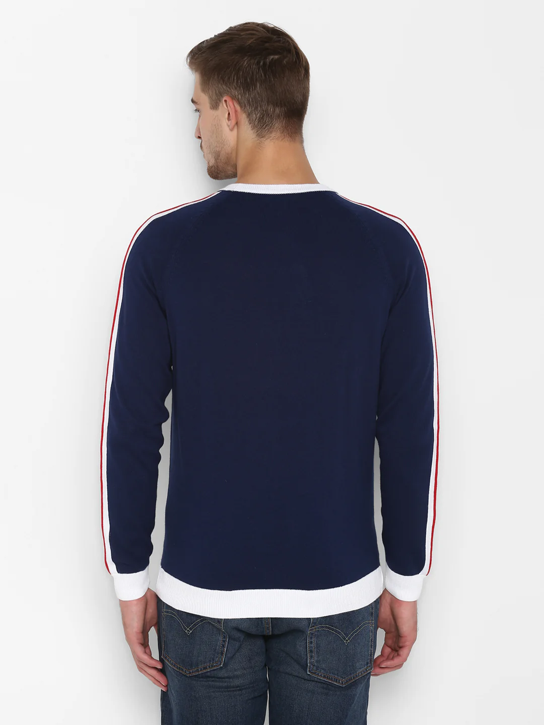 Mens Navy Sweater - Image 4