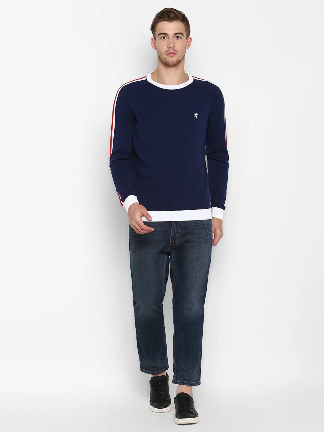 Mens Navy Sweater - Image 6