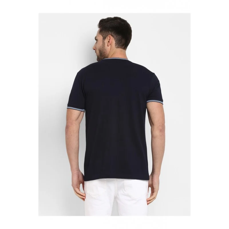 Mens Navy T Shirt - Image 4