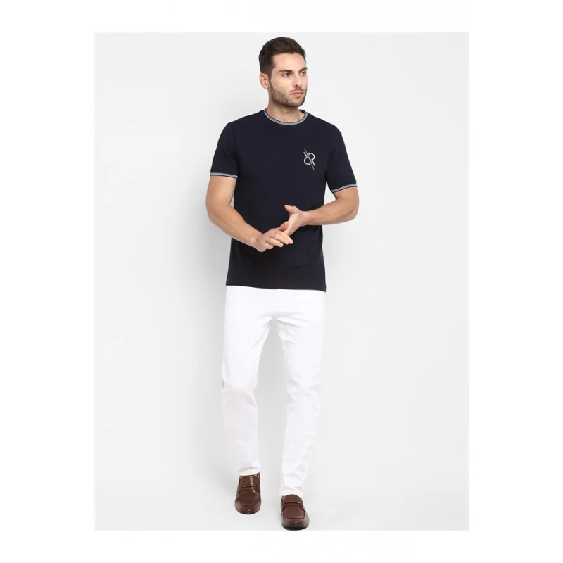 Mens Navy T Shirt - Image 5