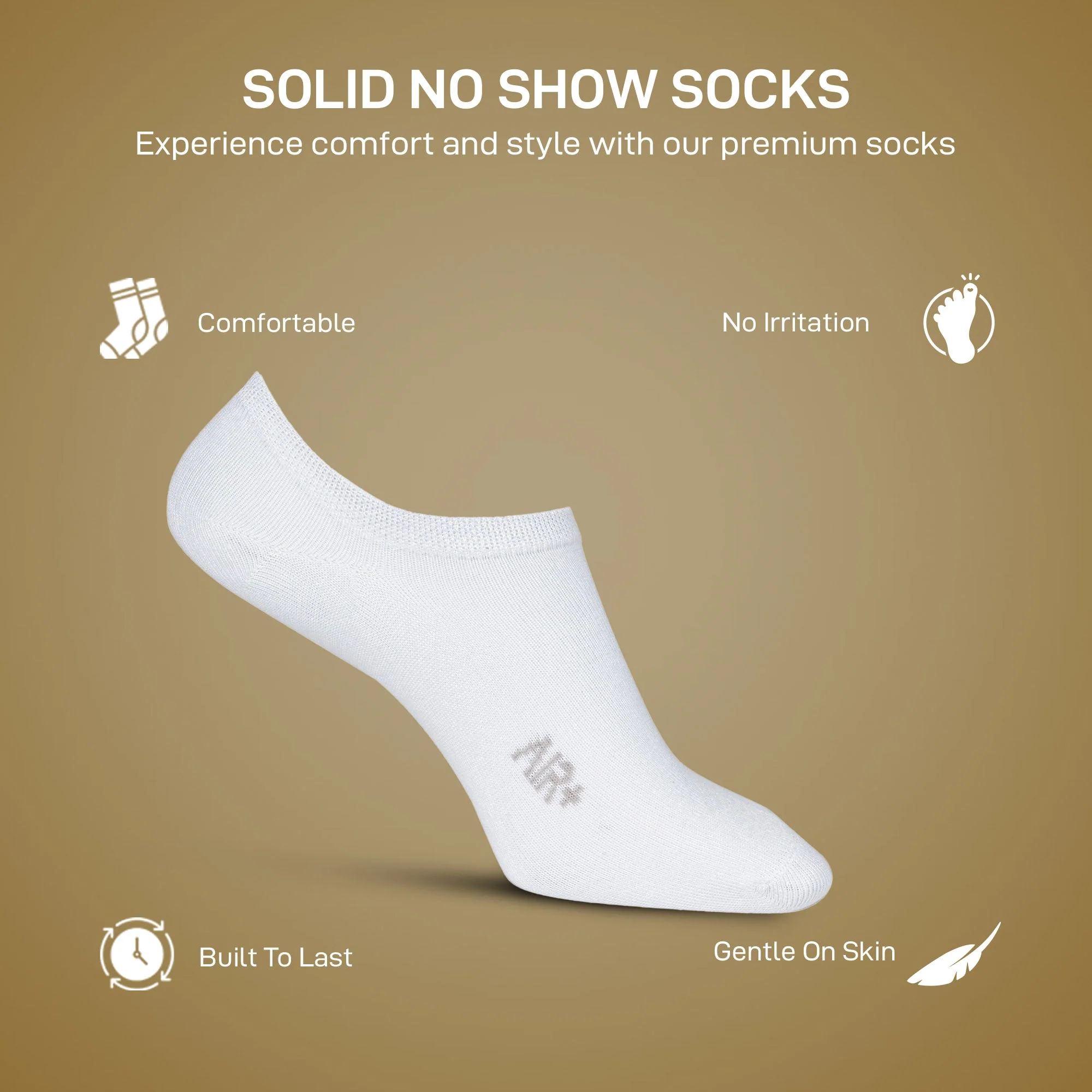 Men's No Show Socks Pack of 3 - Image 4