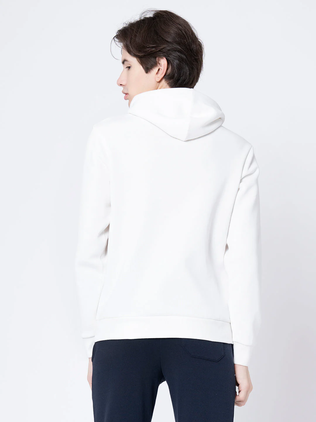 Men's Off White Graphic Print Hoodie - Image 3