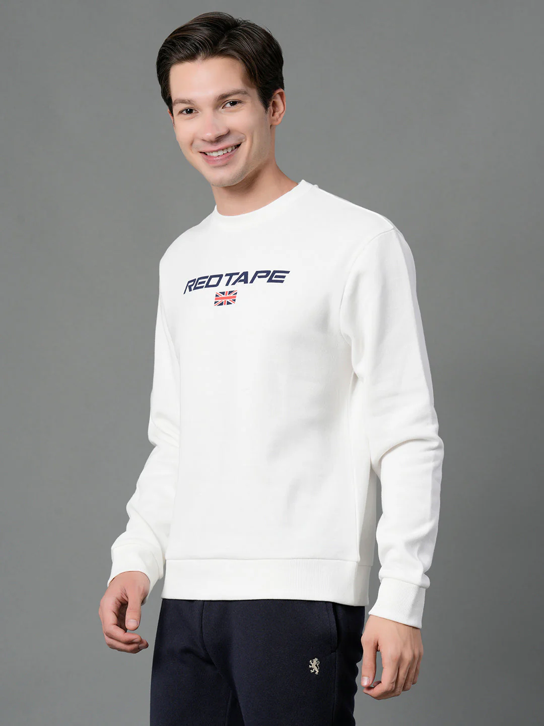 Men's Off White Graphic Print Sweatshirt - Image 2