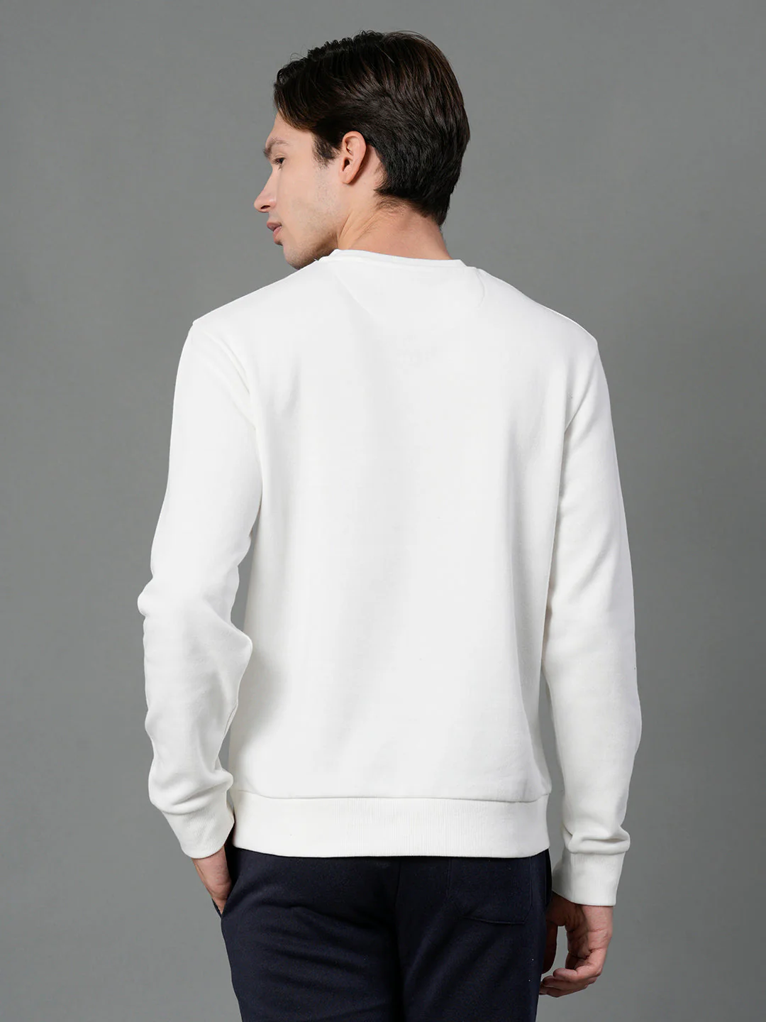 Men's Off White Graphic Print Sweatshirt - Image 3