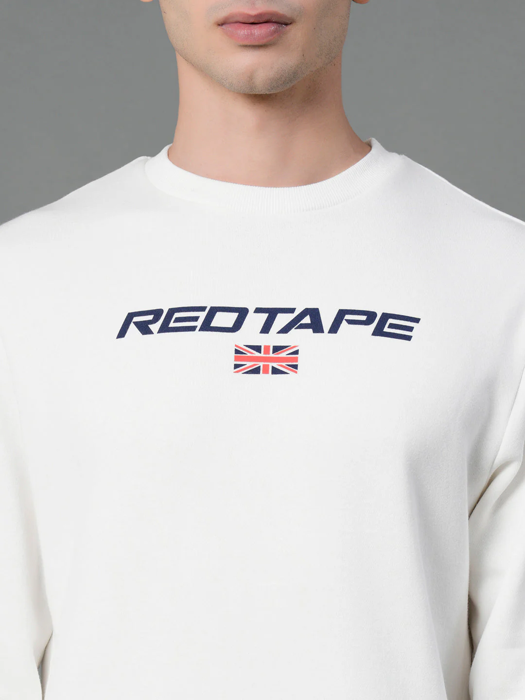 Men's Off White Graphic Print Sweatshirt - Image 4