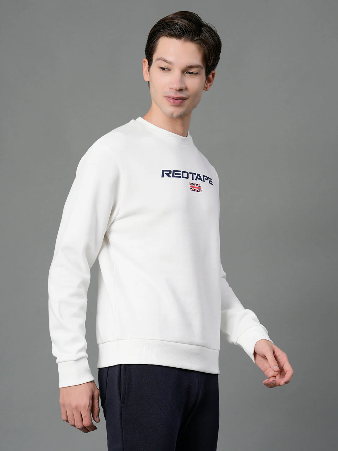 Men's Off White Graphic Print Sweatshirt - Image 6
