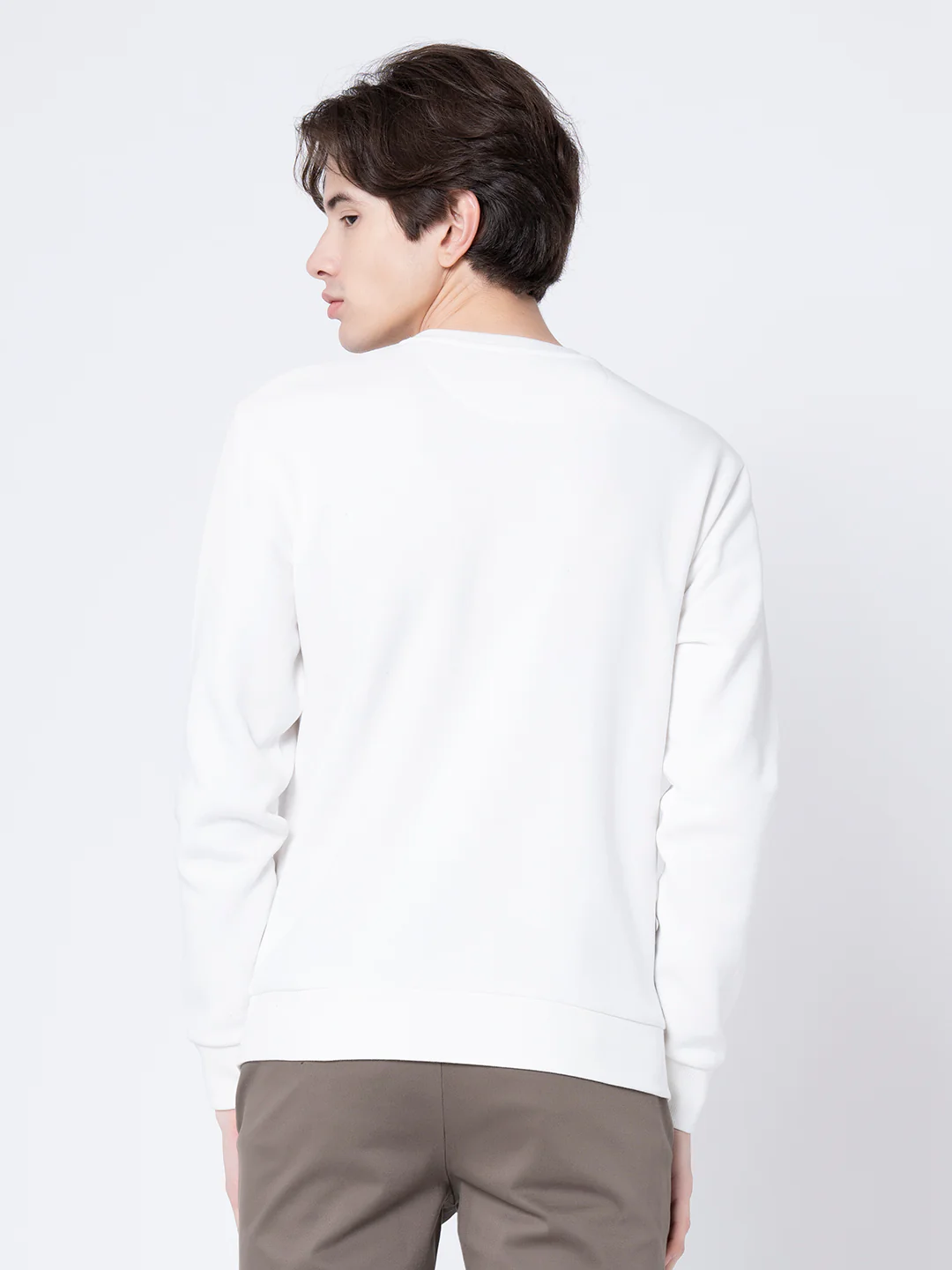 Men's Off White Graphic Print Sweatshirt - Image 3
