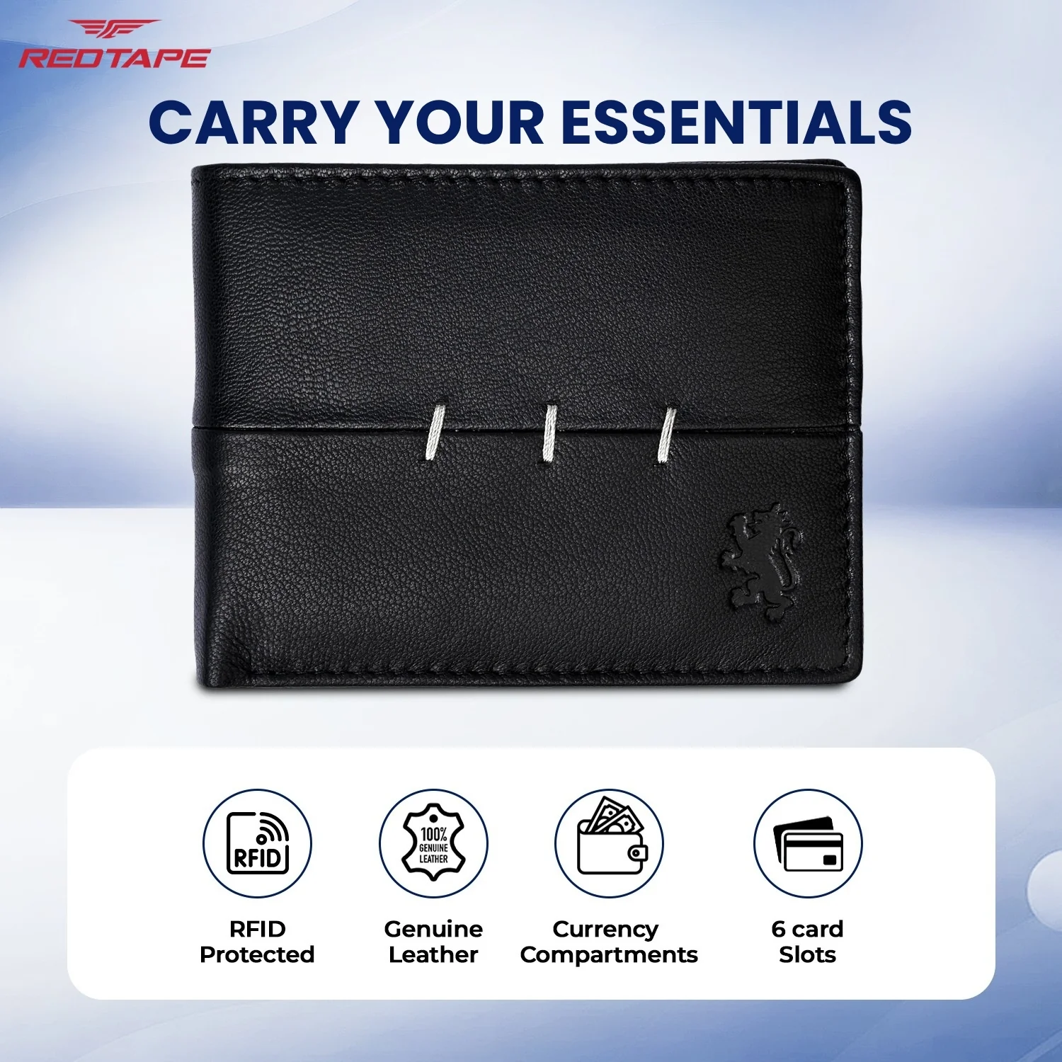 Mens RFID Blocking Leather Wallet - Image 4