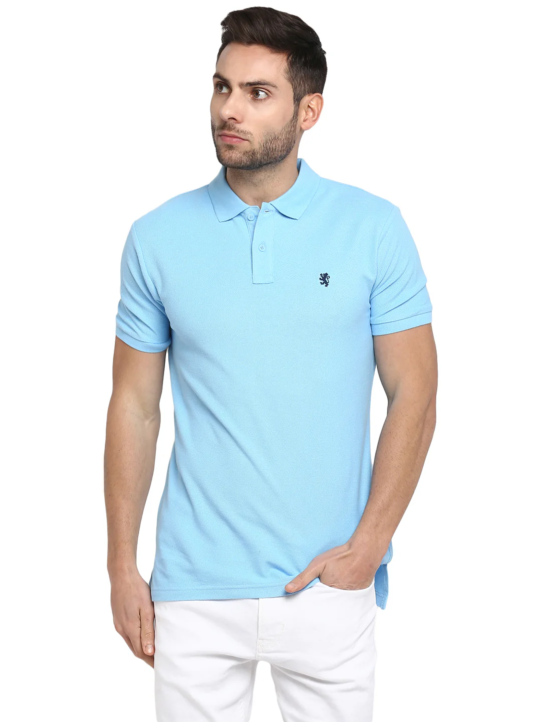 Mens Sky Blue T Shirt - Image 2