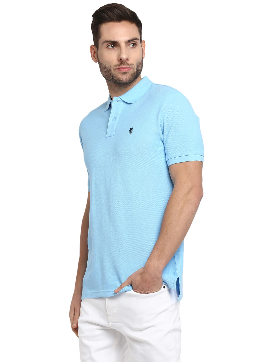 Mens Sky Blue T Shirt - Image 3