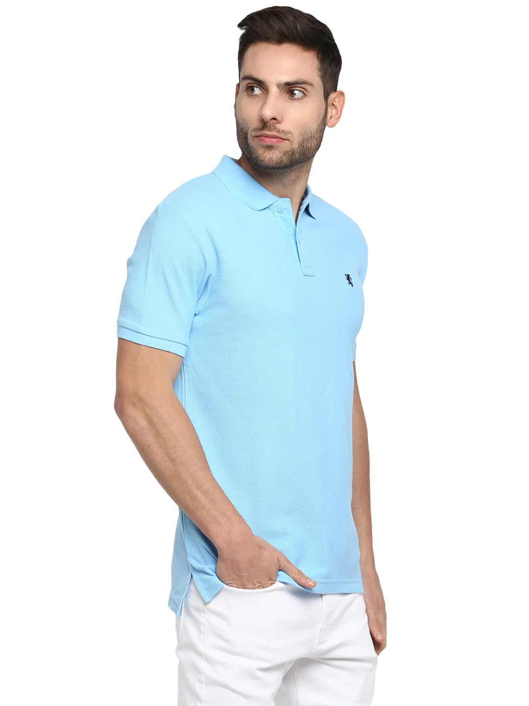 Mens Sky Blue T Shirt - Image 4