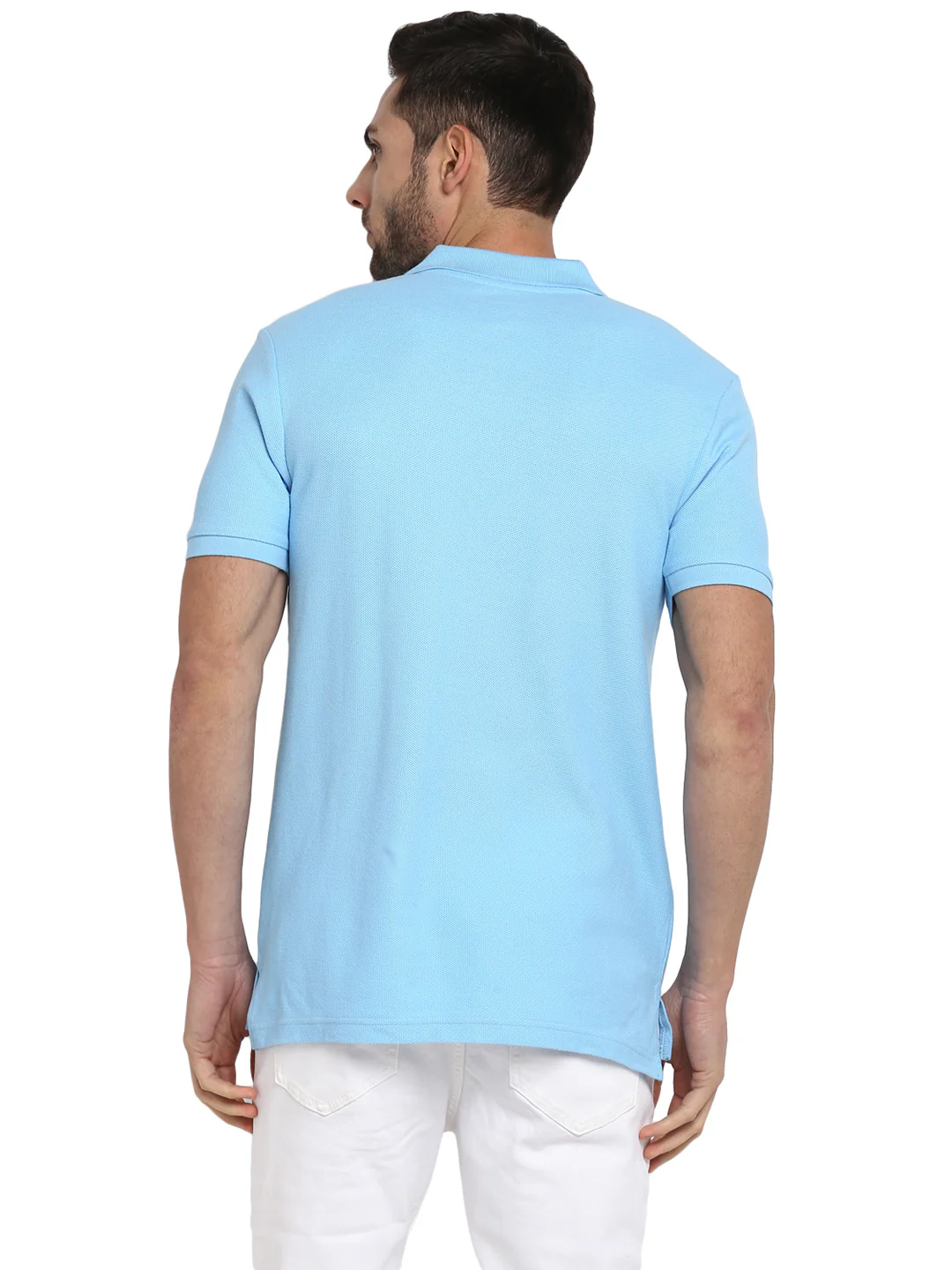Mens Sky Blue T Shirt - Image 5