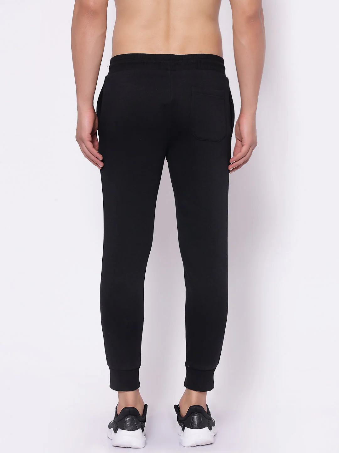 Men's Solid Black Jogger - Image 3