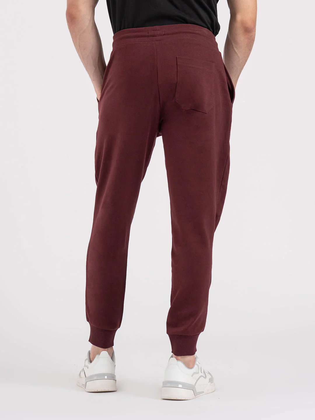 Men's Stretched Solid Joggers - Image 3
