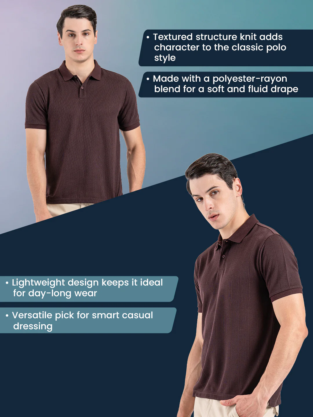 Men's Structured Polo T-Shirt - Image 2