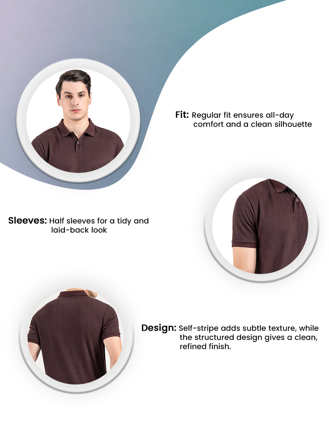 Men's Structured Polo T-Shirt - Image 3