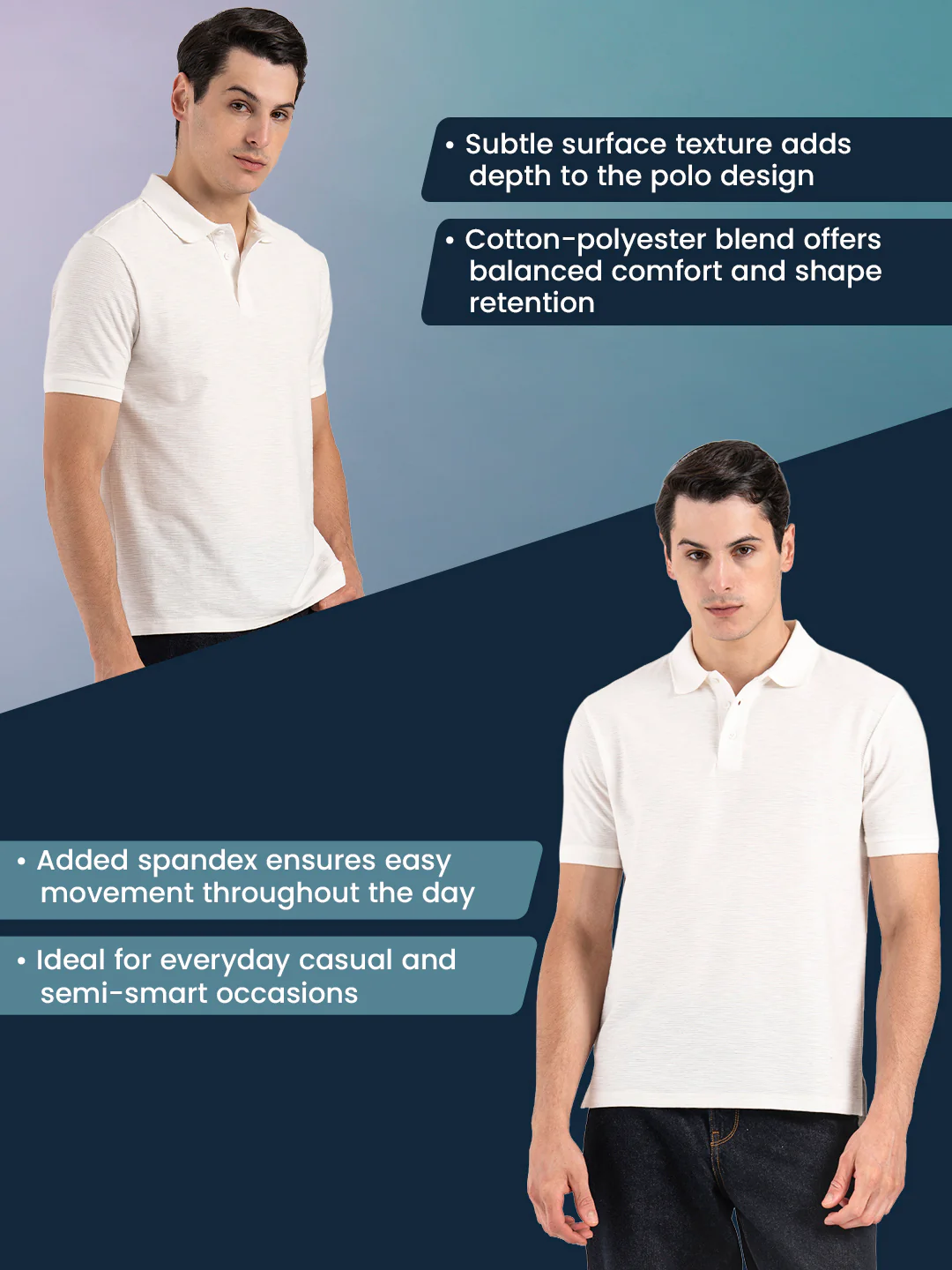Men's Structured Polo T-Shirt - Image 2