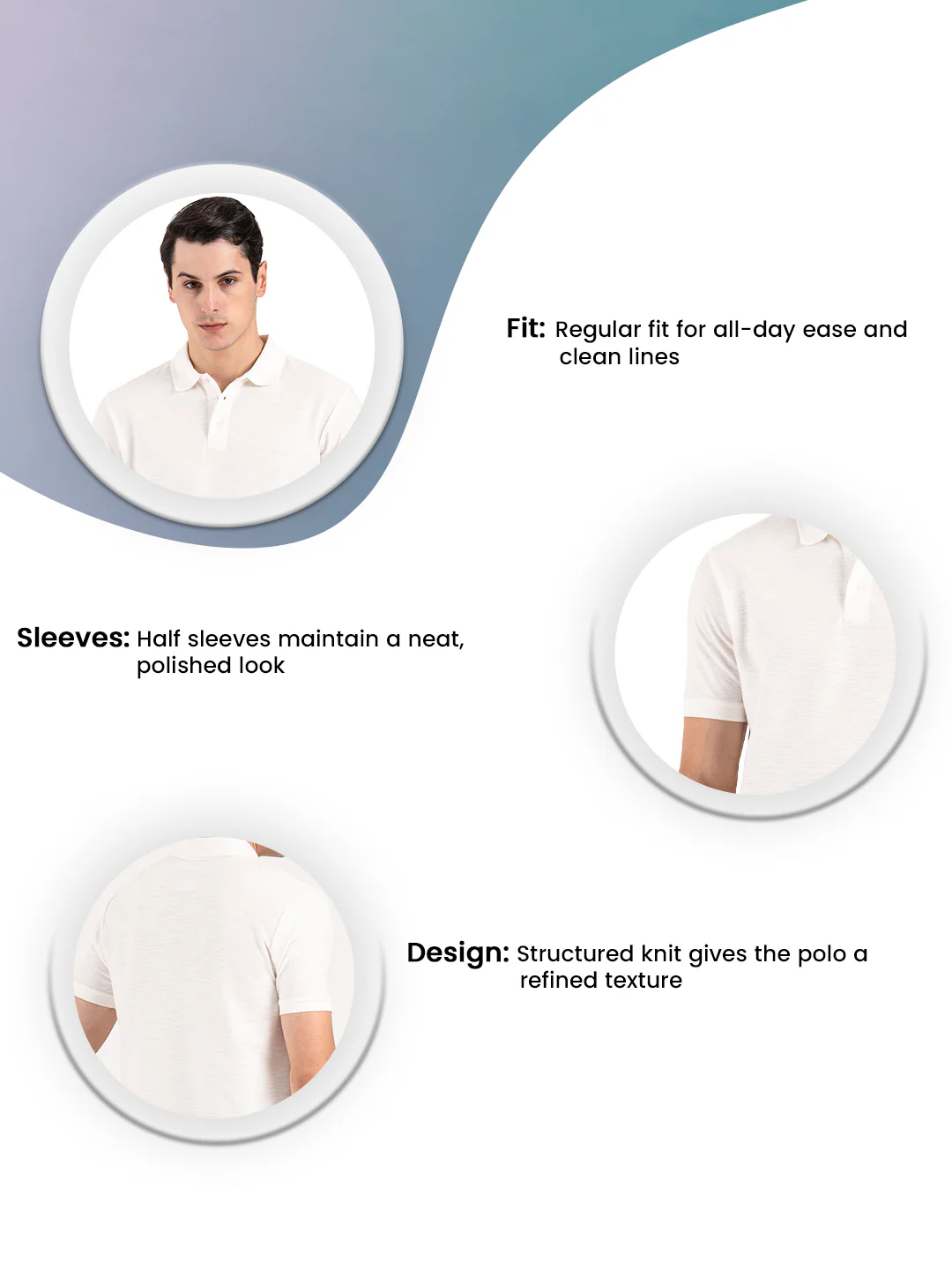 Men's Structured Polo T-Shirt - Image 3