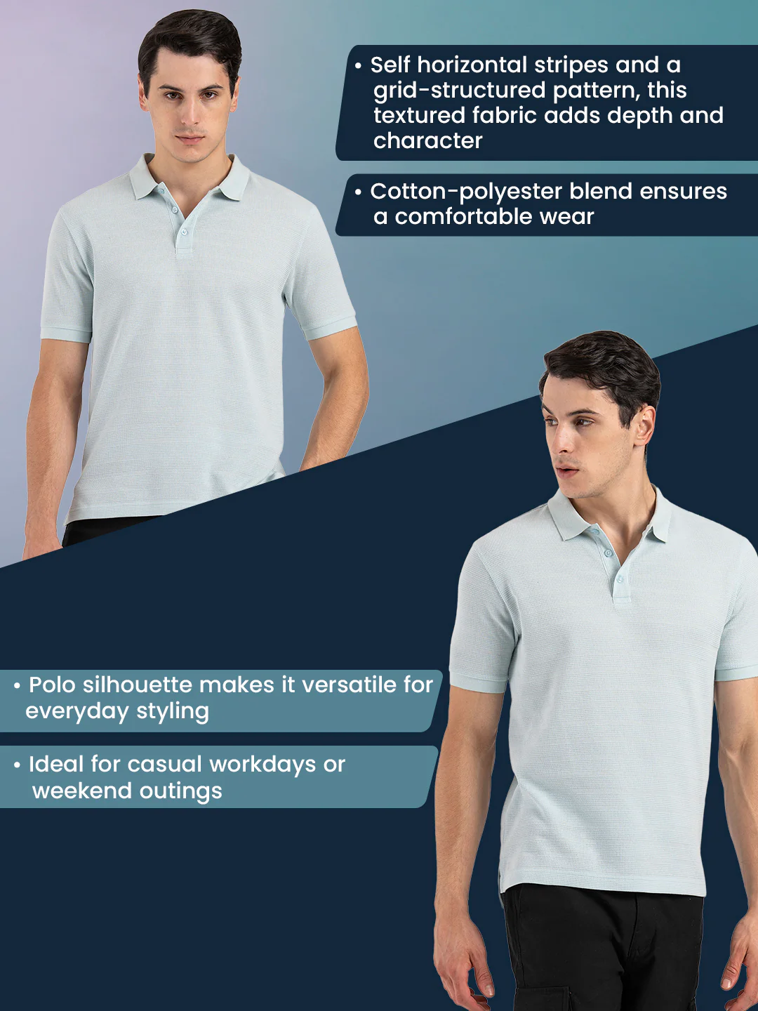 Men's Structured Polo T-Shirt - Image 2