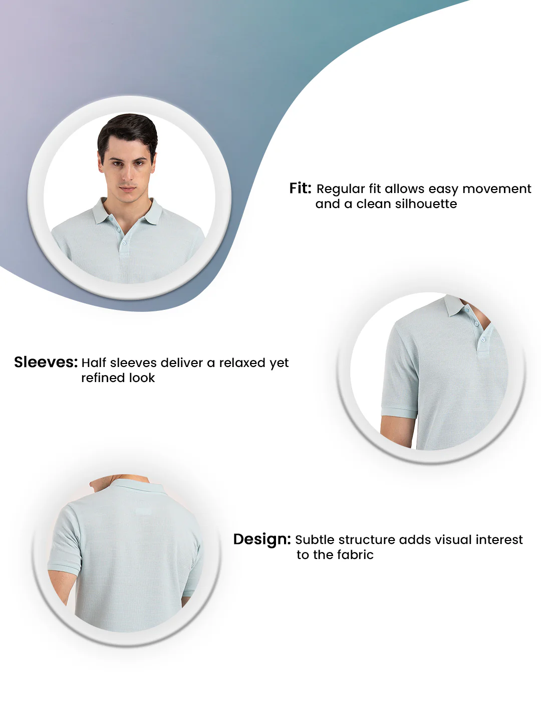 Men's Structured Polo T-Shirt - Image 3