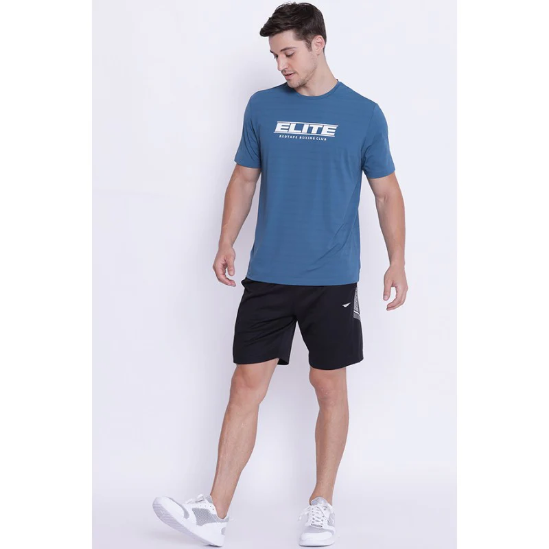 Men's Teal Round Neck Active Wear T-Shirt - Image 5