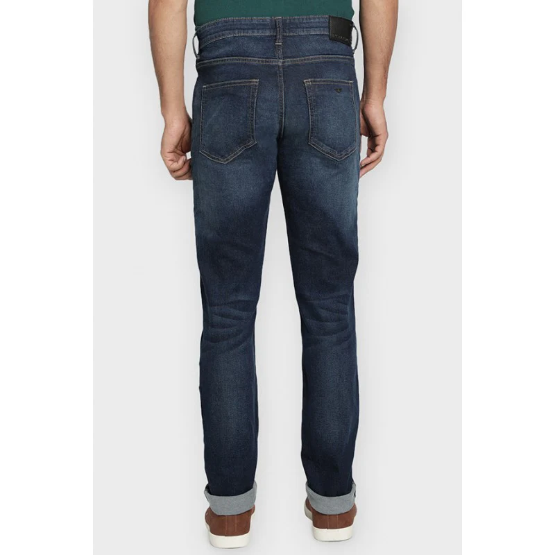 Men's Tinted Dark Blue Denim Jeans - Image 5