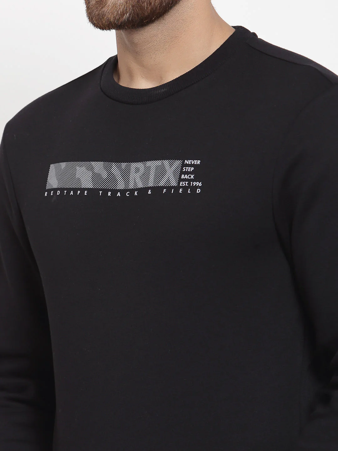 Men's Typographic Black Sweatshirt - Image 5