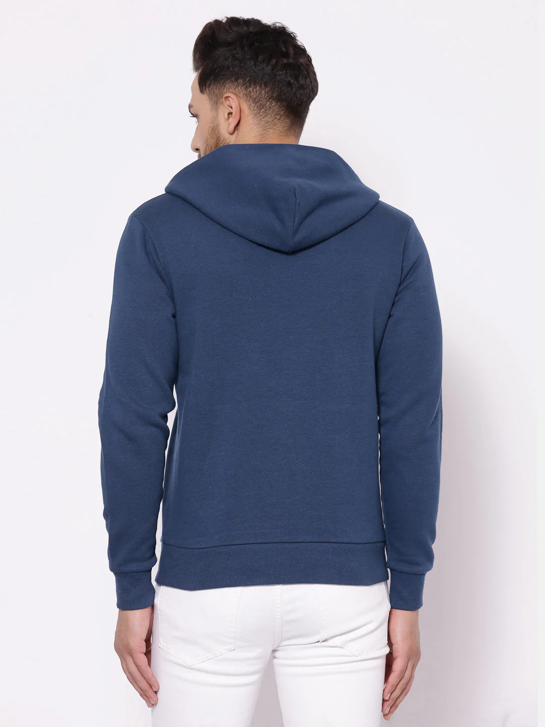 Men's Typographic Teal Hoodies - Image 3