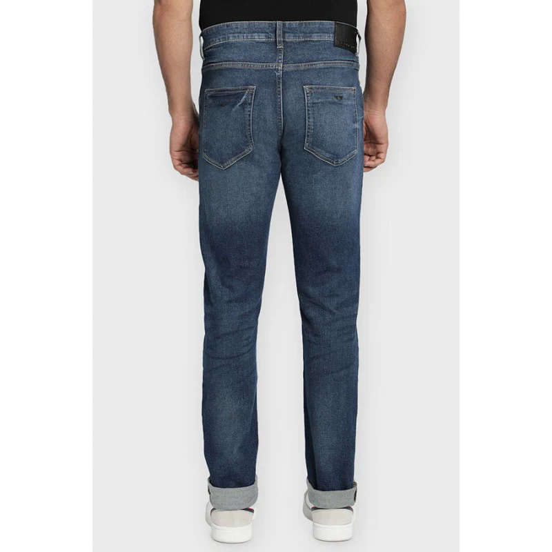Mens Vintage Blue Denim Jeans - Image 5