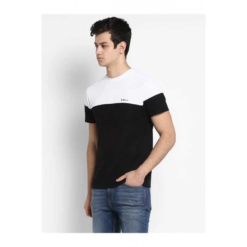Mens White Black T Shirt - Image 5