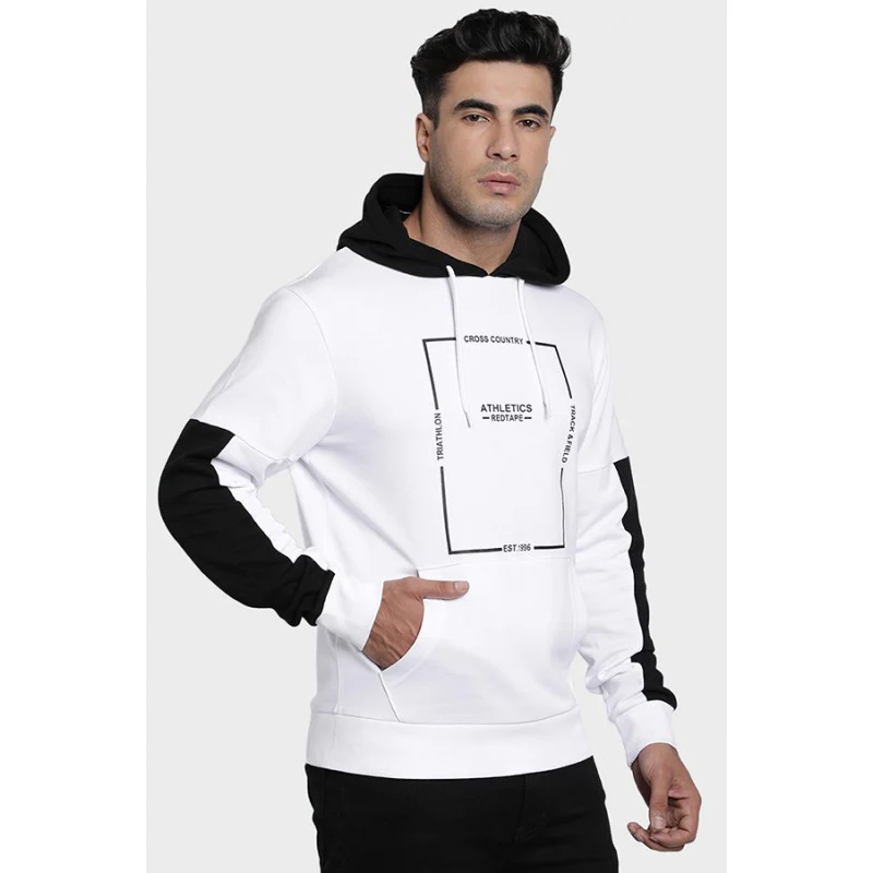 Mens White Hoodie - Image 3